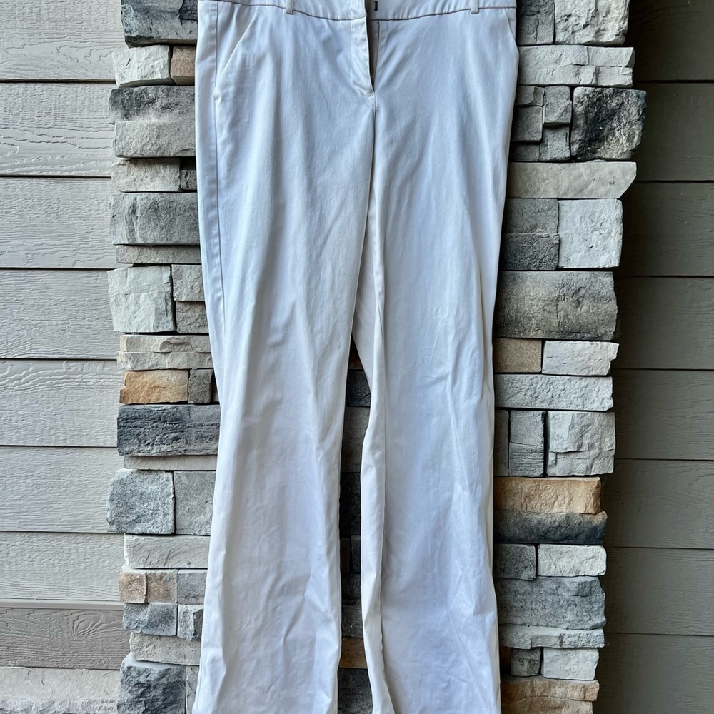 Elegant Winter White Women's Pants-Tall Length